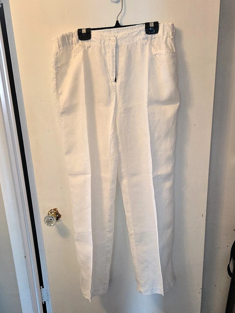 Jones New York Straight Leg Pants in White Size 10